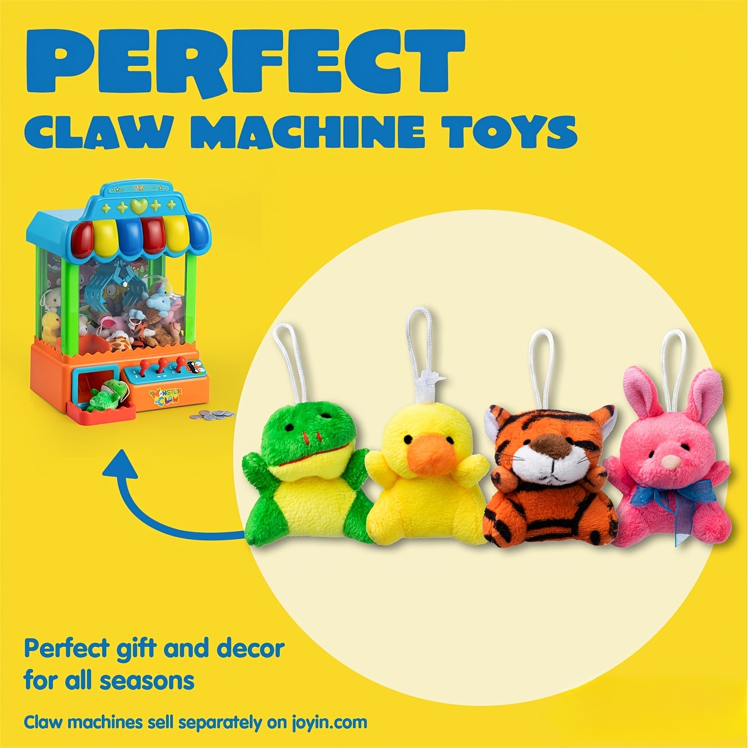 72 Pack Mini Plush Animals Bulk Assortment – 72 Unique Designs 2.5-3 Inch Stuffed Animal Figures with Hanging Loop, Carnival Prizes, Party Favors, Classroom Rewards, Stocking Stuffers