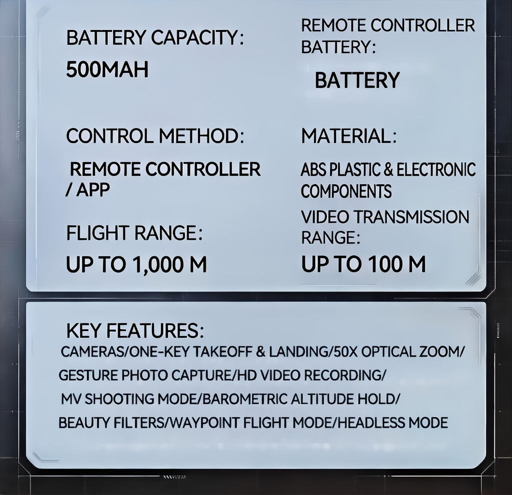 FPV Camera Drone with Dual Camera & Altitude Hold – Aerial Photography RC Quadcopter, Headless Mode, Gesture Photo, One-Key Takeoff/Landing, Drop-Resistant, Beginner & Kids Gift