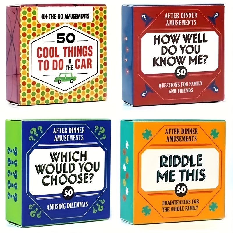 How Well Do You Know Me Card Game 50 Conversation Starter Questions for Family Friends Couples Teens Adults Camping Travel Holiday Game Night Gift