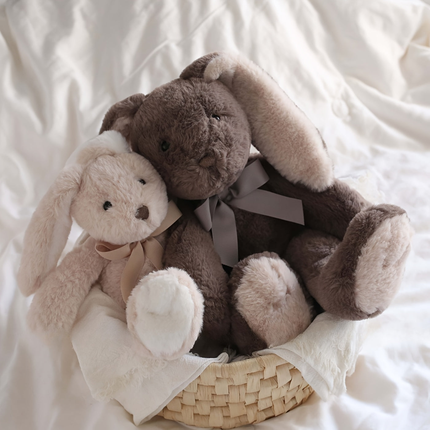 Bunny Stuffed Animal Soft Rabbit Plush Toy Cute Easter Basket Gift for Baby Girls Women Kids Birthday Holiday