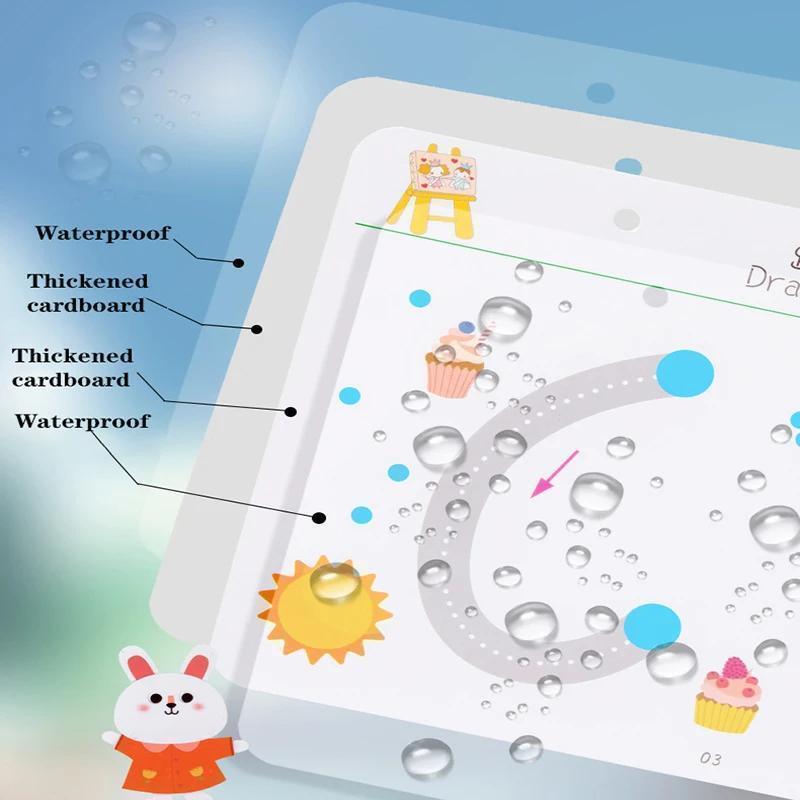 64-Page Reusable Magic Wipe Clean Exercise Book for Kids - Pen Control & Tracing Practice Book, Educational Writing Activity Book, Back to School Gift for Toddlers Preschoolers