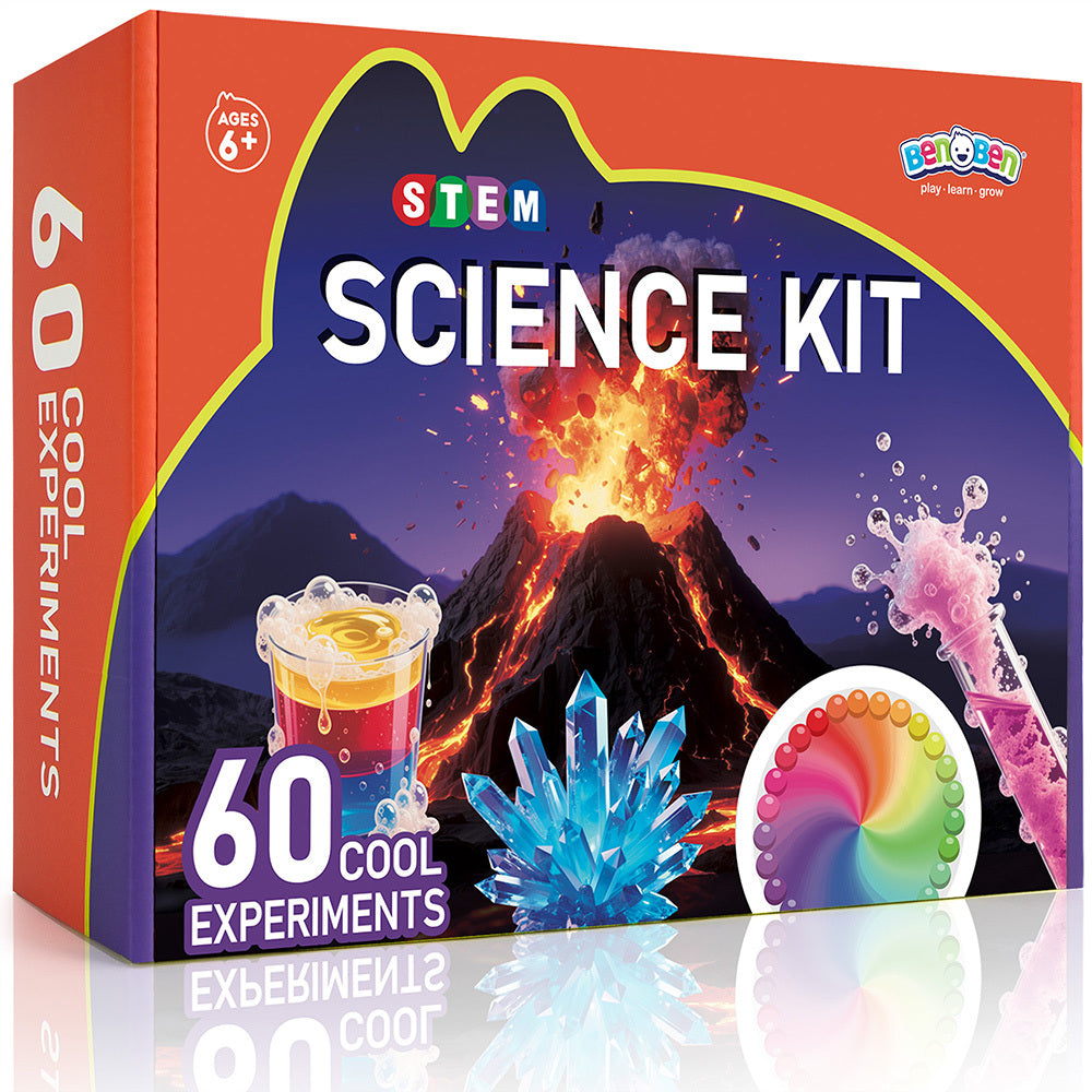 60 Experiments Science Kit for Kids Ages 6-12 – STEM Educational Toy with Scientific Tools for Boys & Girls, Best Birthday & Christmas Gift for Young Scientists