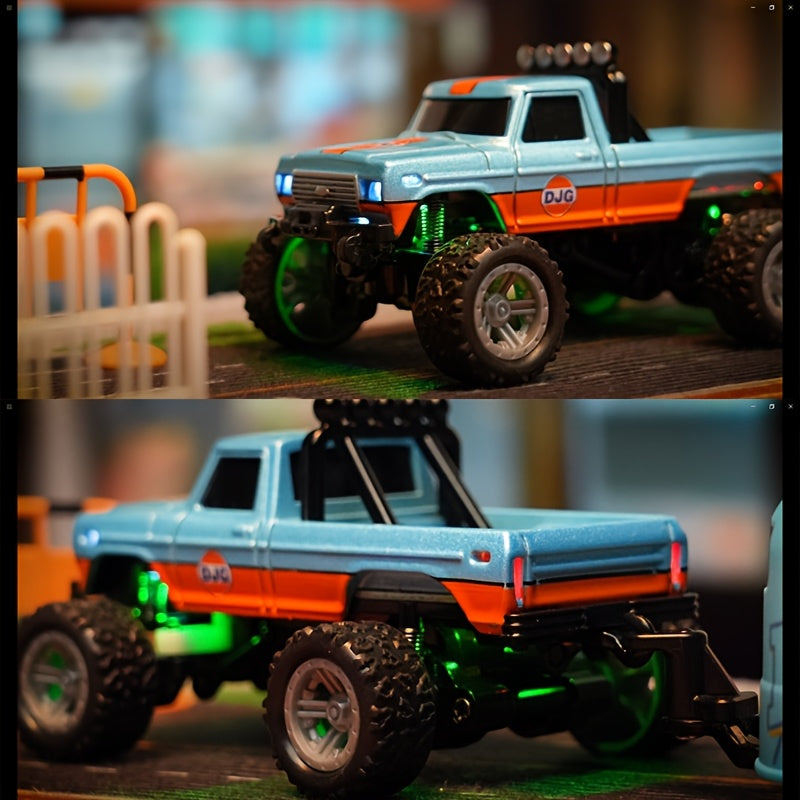Alloy RC Off-Road Car with Shock-Absorbing Chassis & Rubber Tires – Remote Control Rugged 4WD Truck for Boys Kids Indoor Outdoor Christmas Gift