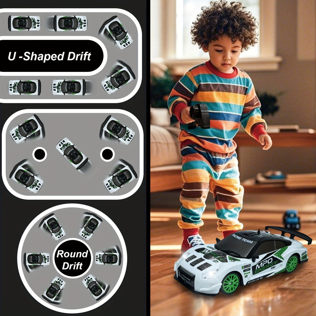 RC Drift Car 1:24 Scale 4WD High-Speed Remote Control Drifting Race Car Toy, Birthday Christmas Gift for Boys Girls Adults Kids