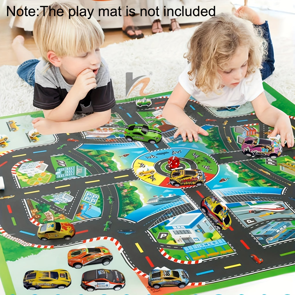 24-Piece Toy Car Set with Storage Box – Colorful Mini Vehicles for Kids Ages 3-12, Birthday & Holiday Gift for Boys & Girls