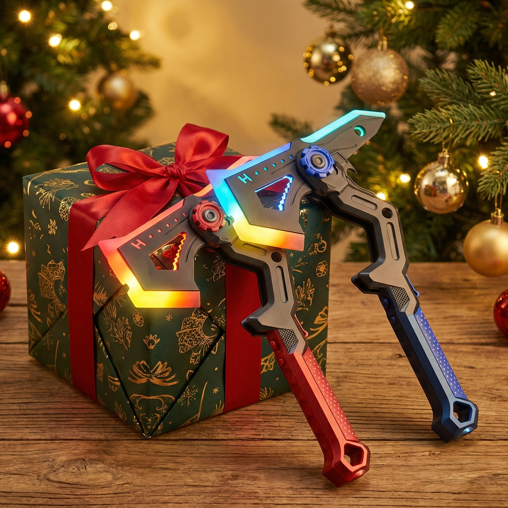 2-in-1 LED Light Toy with RGB Color Changing, Mist Spray & Clash Sound Effects, Rechargeable Cosplay Prop for Halloween Parties, Gifts & Stage Performance