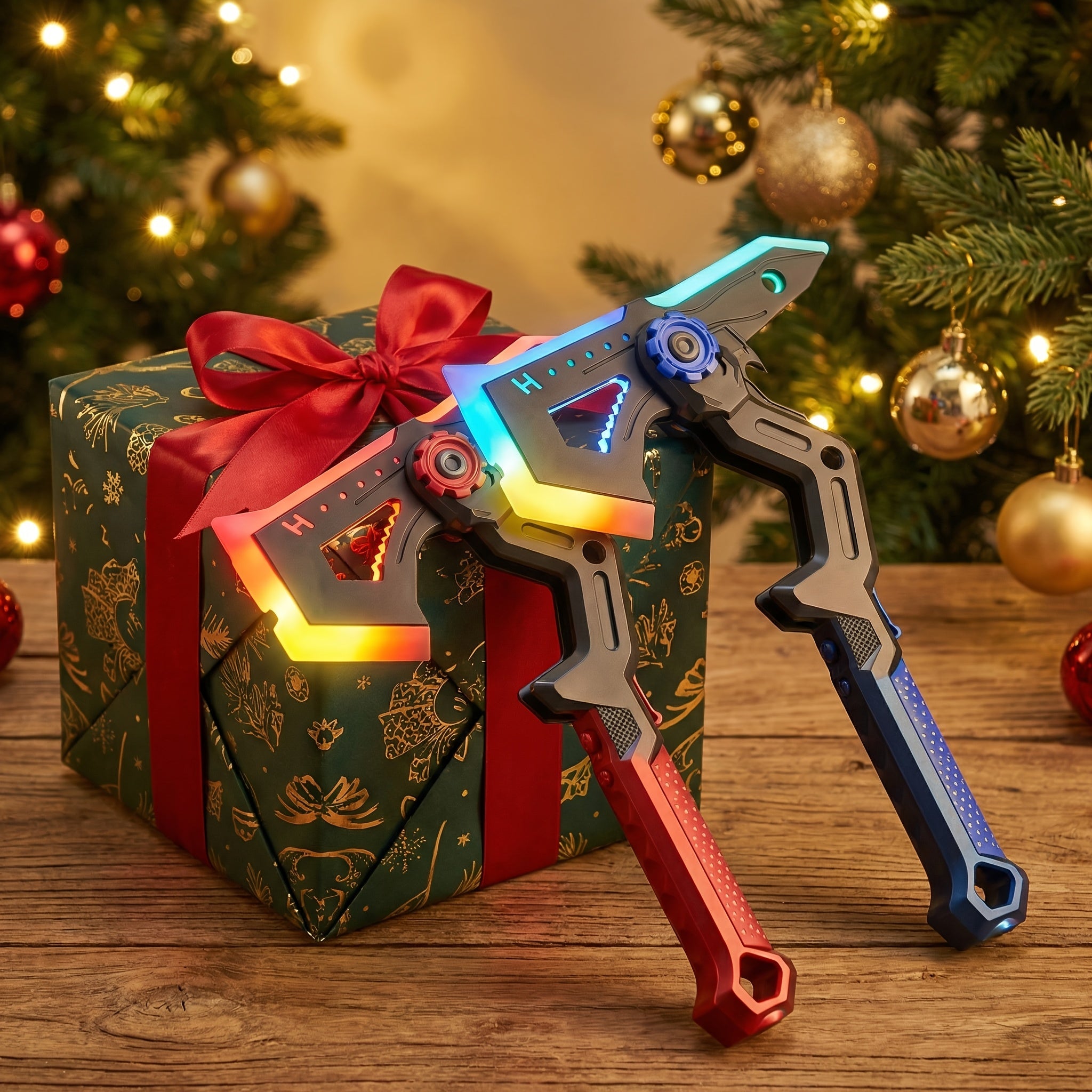 2-in-1 LED Light Toy with RGB Color Changing, Mist Spray & Clash Sound Effects, Rechargeable Cosplay Prop for Halloween Parties, Gifts & Stage Performance