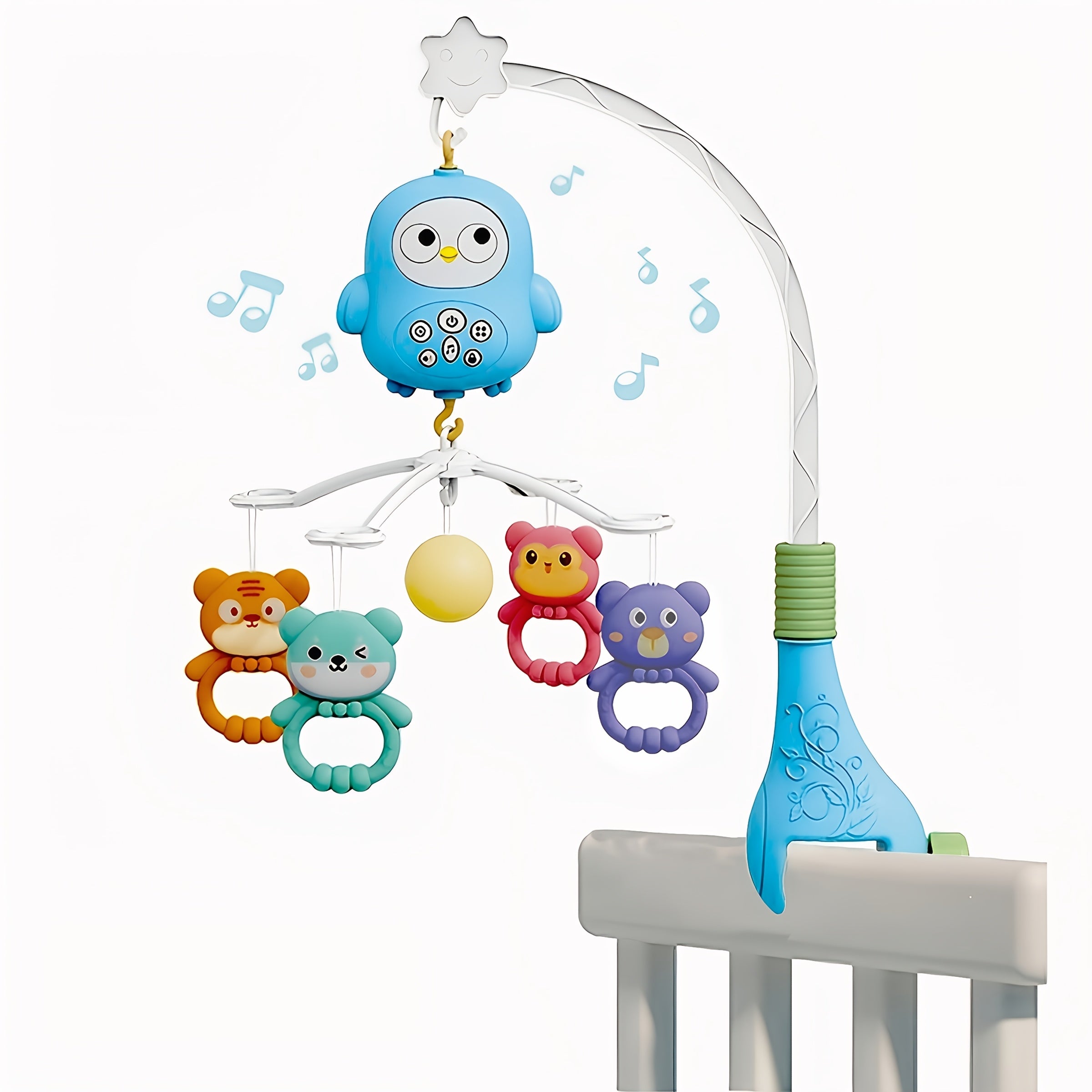 Baby Musical Crib Mobile with Music, Lights & Projection – Take-Along Rattle and Music Box for Newborn Infant Boy Girl, Toddler Sleep Aid, Baby Shower Gift