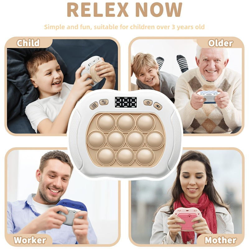 Speed Push Puzzle Game Handheld Digital Display – Fast-Paced Stress Relief Toy for Kids & Adults, Boosts Memory Reaction Speed Hand-Eye Coordination, Parent-Child Interactive Brain Game Gift