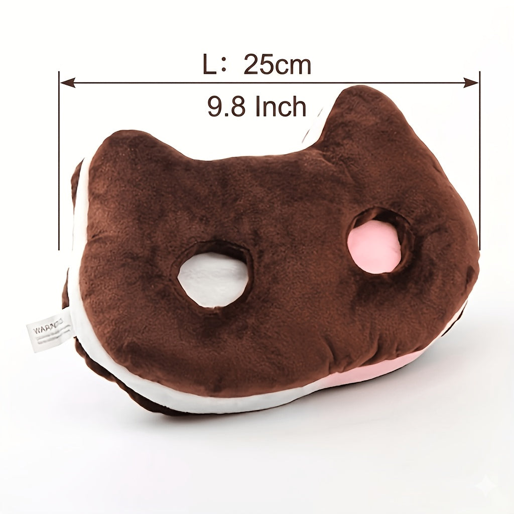 Cookie Brownie Kitten Plush 9 Inch – Cute Anime Cat Stuffed Animal Pillow, Soft Space Universe Kawaii Cat Plush Toy Gift for Kids Girls Room Decor