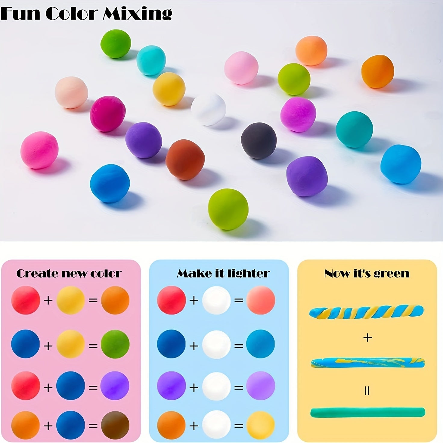 Air Dry Modeling Clay Kit 48 or 96 Colors – Non-Toxic Magic Clay with Sculpting Tools for Kids Ages 3-12, DIY Art Crafts, School Projects & Birthday Gift for Boys & Girls