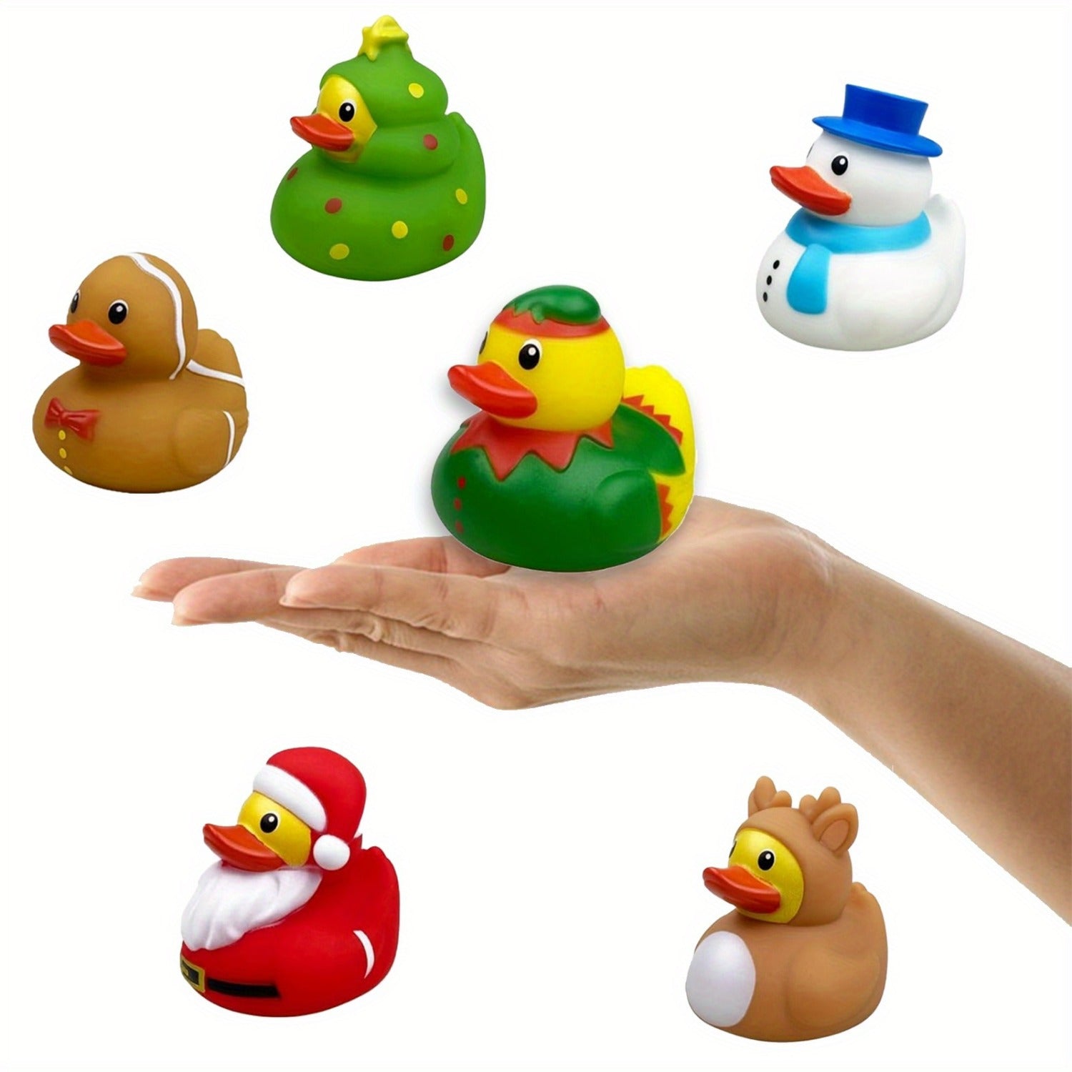 Light Up Duck Bath Toys for Toddlers - Flashing LED Rubber Ducks for Baby Bath Time, Pool & Water Play, Fun Birthday Christmas Halloween Gift for Boys Girls Ages 1-5, Random Colors, 4-Pack