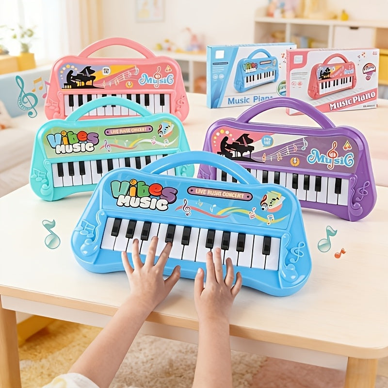 Kids Piano Keyboard Toy 13 Keys Portable Electronic Music Instrument for Toddlers Boys Girls Birthday Christmas Gift Educational STEM Toy