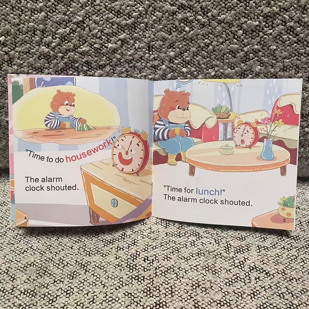 Hardcover English Story Picture Books for Kids 10-Pack – Large Print Eye-Protection Comic-Style Scenes Beginner English Learning for Toddlers & ESL