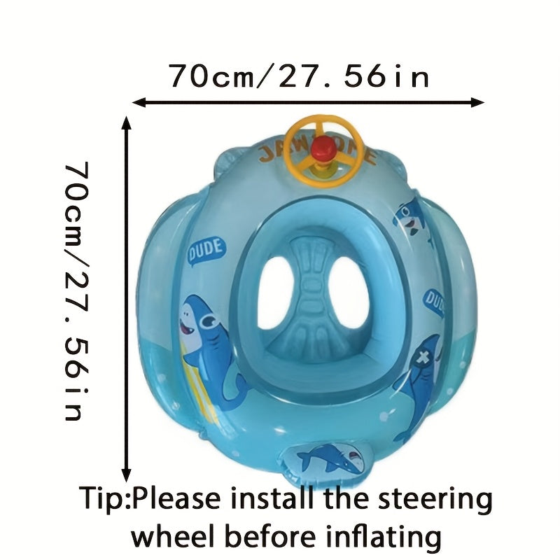 Cartoon Inflatable Pool Float for Kids & Adults – Fun Beach Floatie Water Toy Summer Pool Party Accessory Swimming Gift (Pink Green Blue)