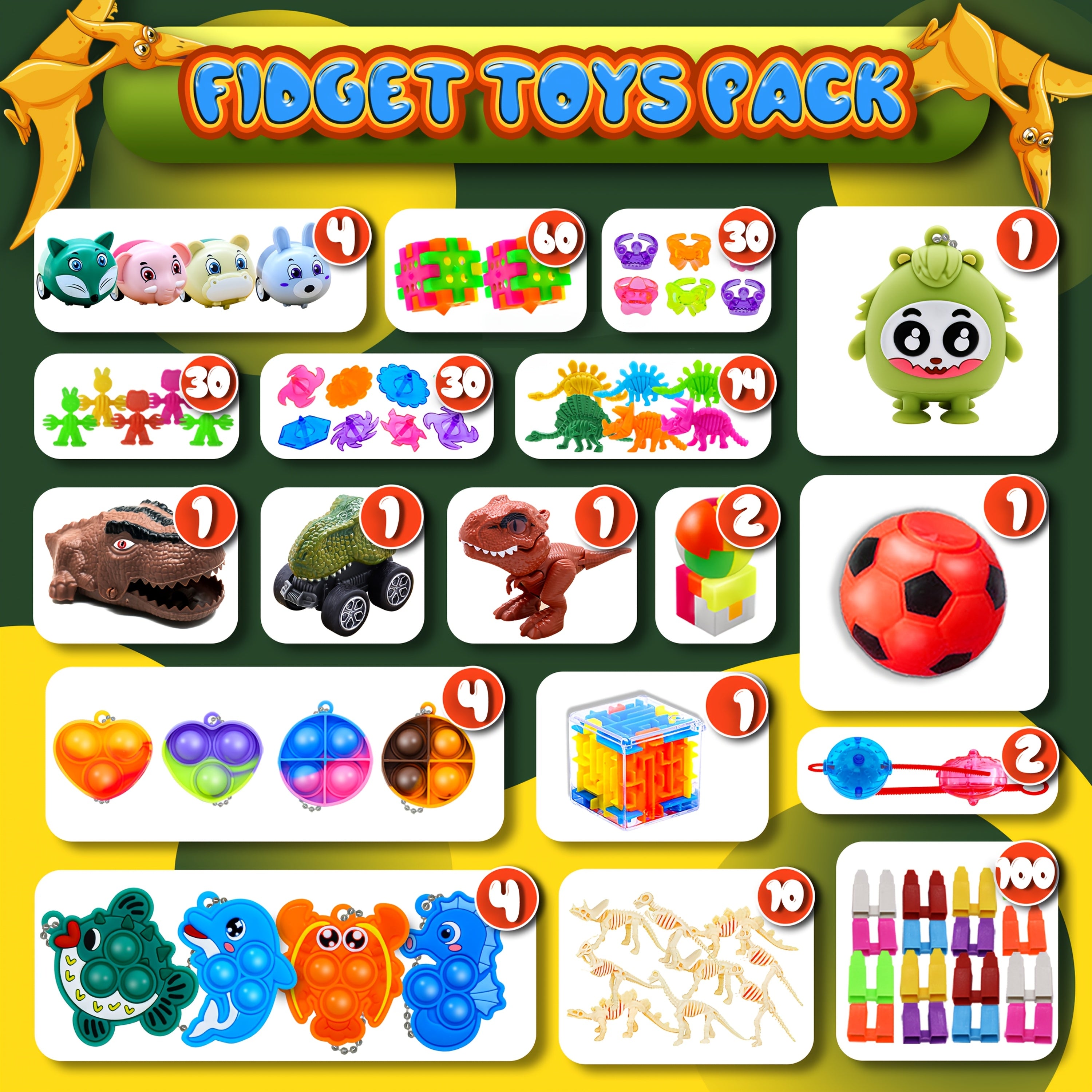 1000pcs Finger Toys Bulk – Novelty Mini Party Favor Toys, Carnival Prizes, Lucky Bag Fillers, Classroom Gifts, Birthday Presents, Themed Party Toy Bags