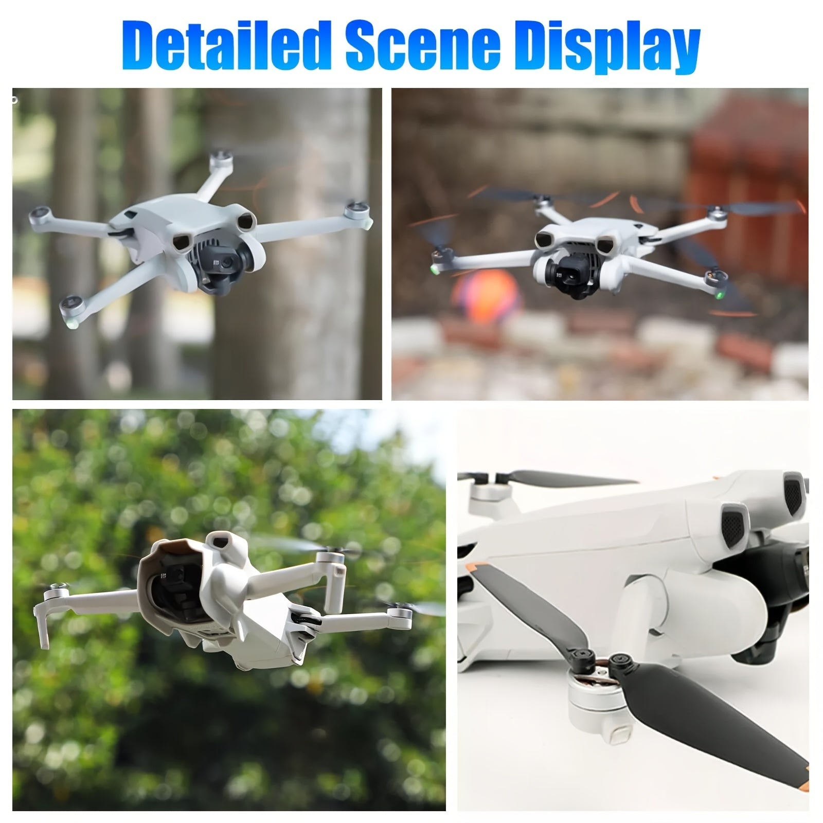 DJI Mini 3 Replacement Propellers 16pcs Low-Noise Quick-Release Drone Blades with Screws & Screwdrivers – Lightweight Durable Drone Accessories for Extended Flight Time