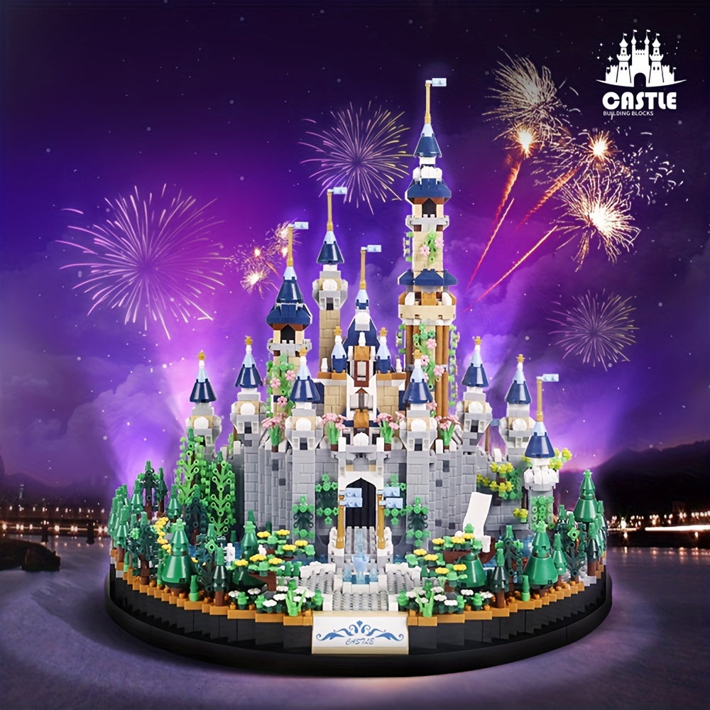 Princess Castle Building Blocks 3600pcs Fairytale Construction Toy for Girls – Educational Decorative Castle Model Kit with Gift Box, Room Decor – Birthday Valentine Easter Holiday Gift