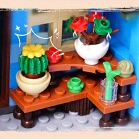 2155-Piece Venice Main Street Building Block Set for Adults - City Riverside Architecture Kit Flower Shop Pizzeria Canal, Home Decor Display Model, Unique Easter Birthday Gift Women Men Ages 14+