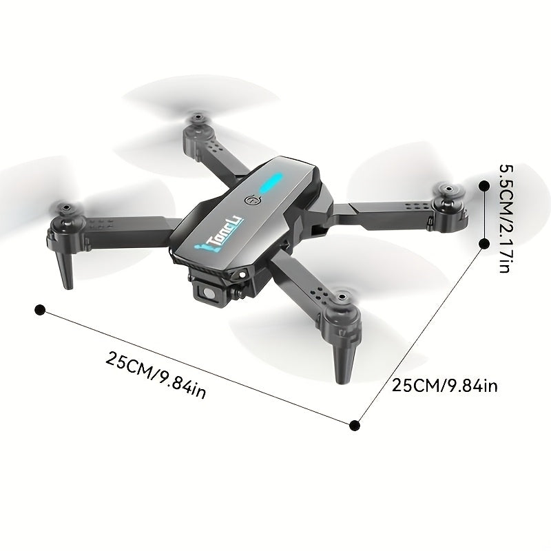 FPV RC Drone with Camera Headless Mode Altitude Hold One-Button Takeoff Landing 360 Flip 3-Speed Switching Storage Bag Photography Gift