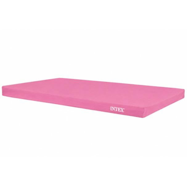 Above Ground Swimming Pool, INTEX Pink Metal Frame Round or Rectangular Backyard Pool in Multiple Sizes, Pool Only or Cover Only Options
