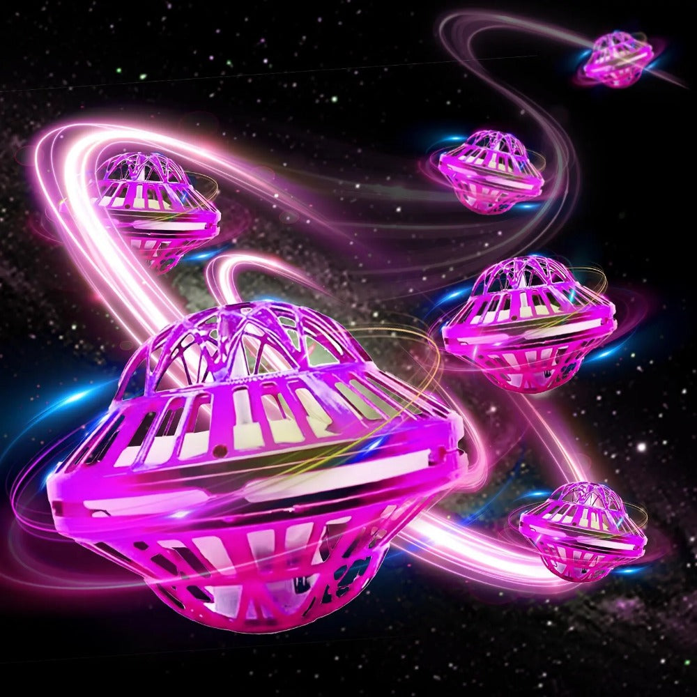 Flying Ball Toy Hand Controlled Induction - LED Luminous UFO Magic Flying Orb, USB Rechargeable, Endless Tricks, Kids Party Gift for Boys & Girls
