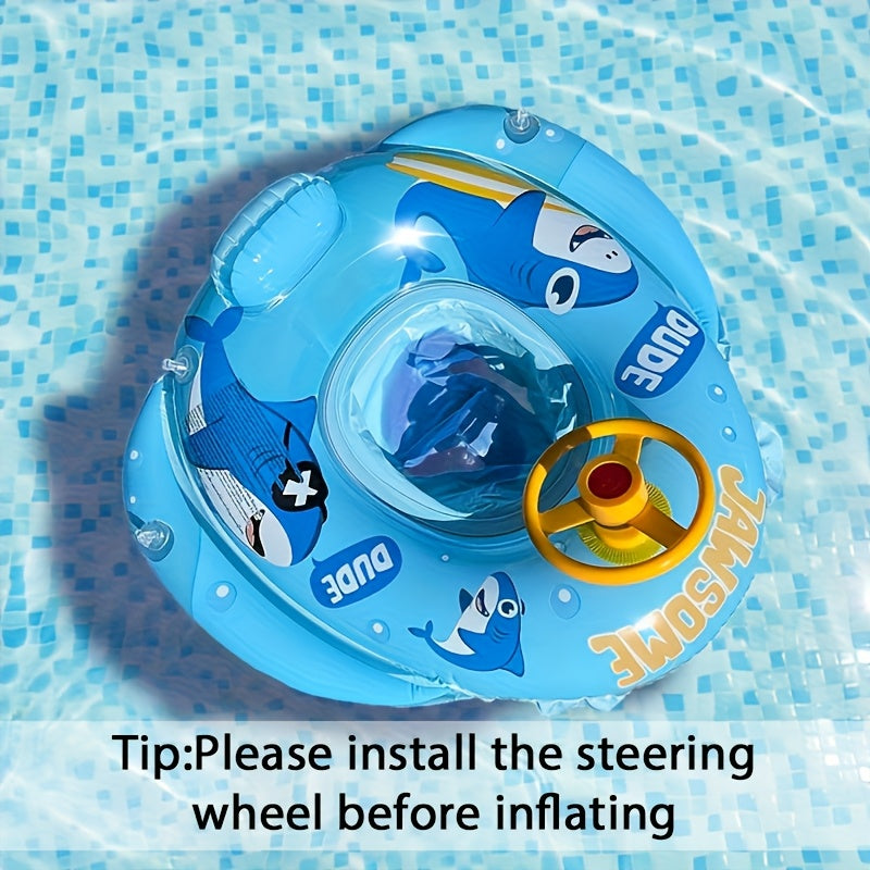 Cartoon Inflatable Pool Float for Kids & Adults – Fun Beach Floatie Water Toy Summer Pool Party Accessory Swimming Gift (Pink Green Blue)