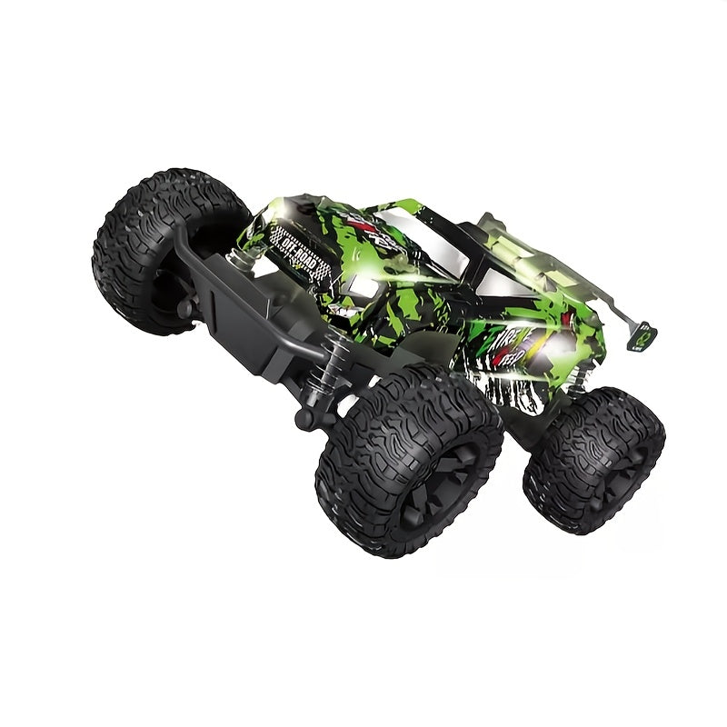 All-Terrain RC Off-Road Car 2.4GHz Durable Alloy Body Remote Control Toy Car Safe Design Rechargeable Kids Boys Ages 3+ Birthday Easter Christmas Gift