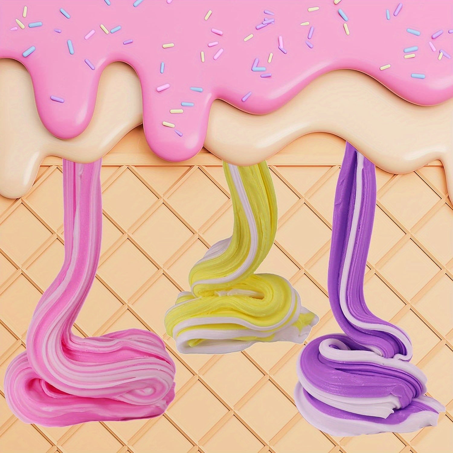 Slime Kit 12 Cups Fruit Color Mud Set - Soft Mixed Slime Making Kit for Girls Boys Party Toy Birthday Gift Creative Play