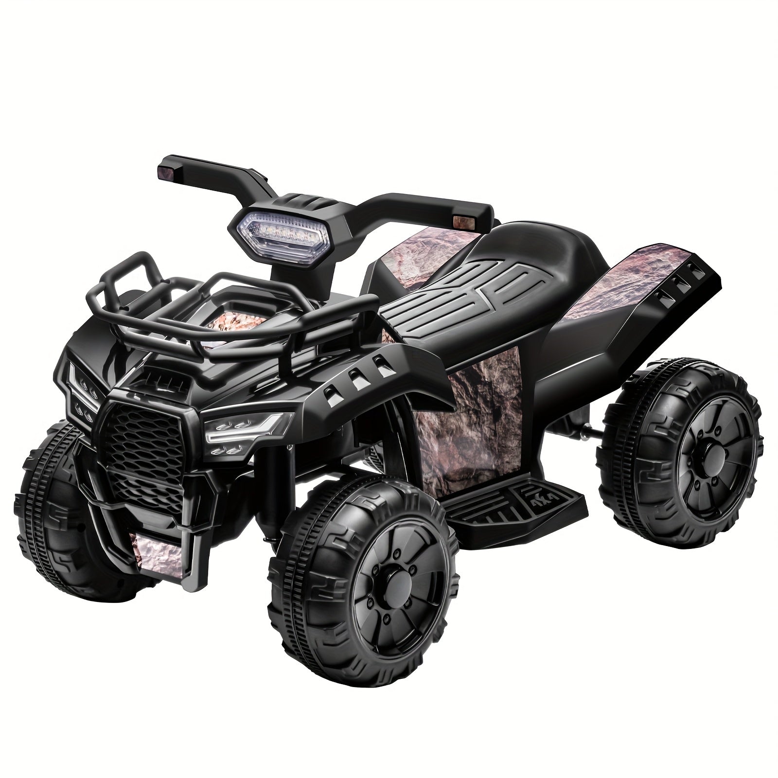 Kids Ride-On ATV 4-Wheeler 6V Electric Quad with Treaded Tires Rubber Handles & Push-Button Start – Safe Toddler Toy for Ages 18-36 Months Boys Girls