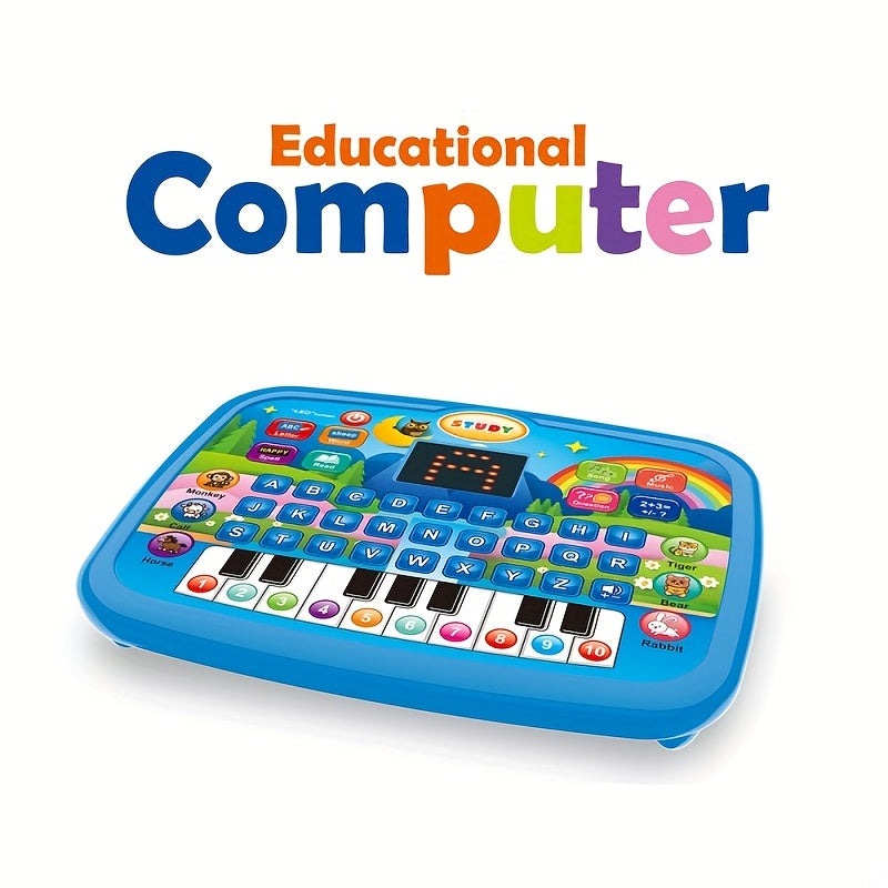 Kids Multifunctional Learning Tablet Ages 3+ – Educational Toy with Alphabet, Numbers, Music, Animals & Piano Keys, Interactive Learning Machine for Toddlers Boys Girls, Birthday Gift