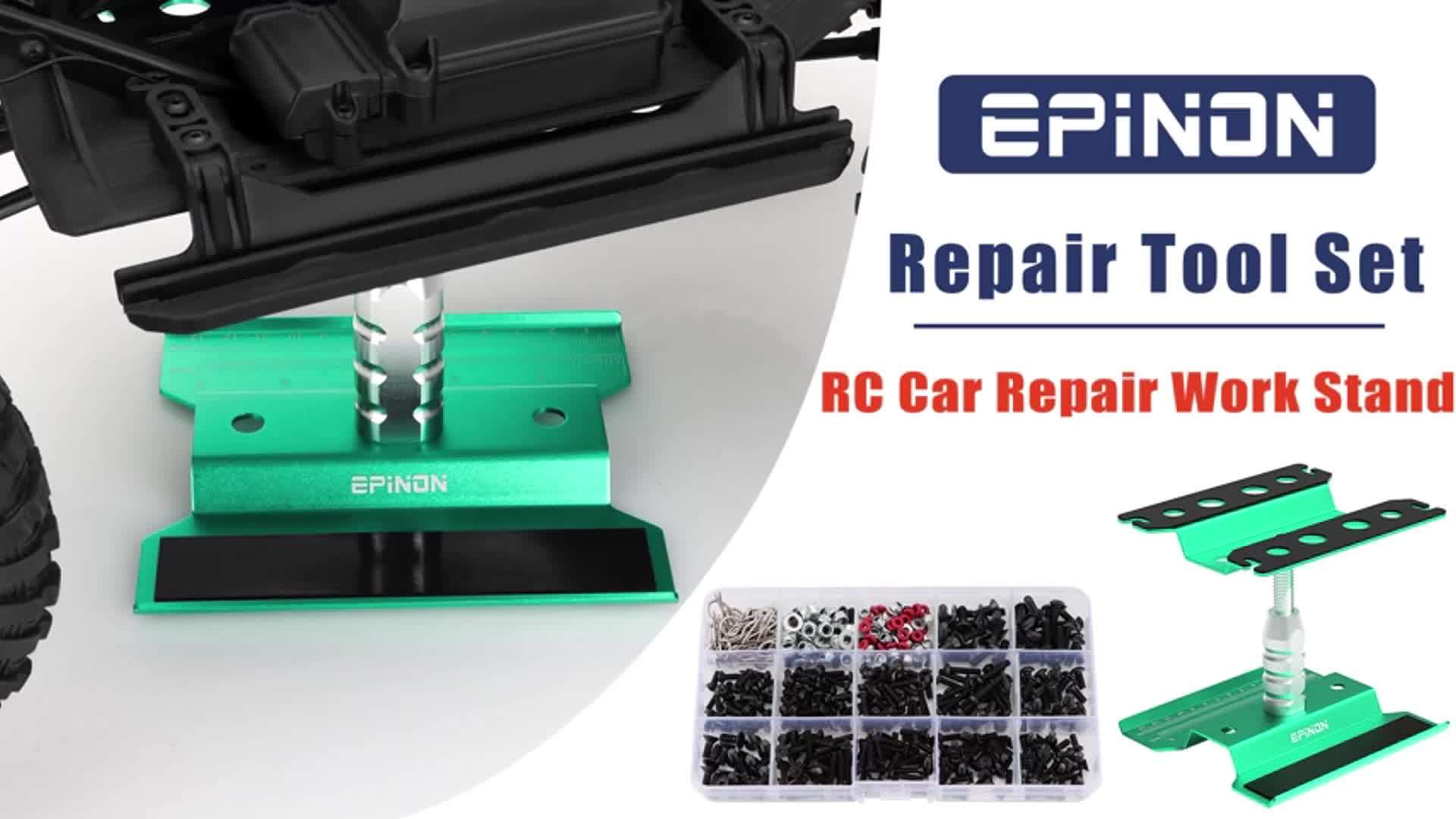 RC Maintenance Stand 360° Rotation Tool Set 520pcs Screws S2 Screwdrivers Fits 1/8 1/10 1/12 1/16 1/18 RC Cars Crawlers Trucks Traxxas Arrma Axial Gift