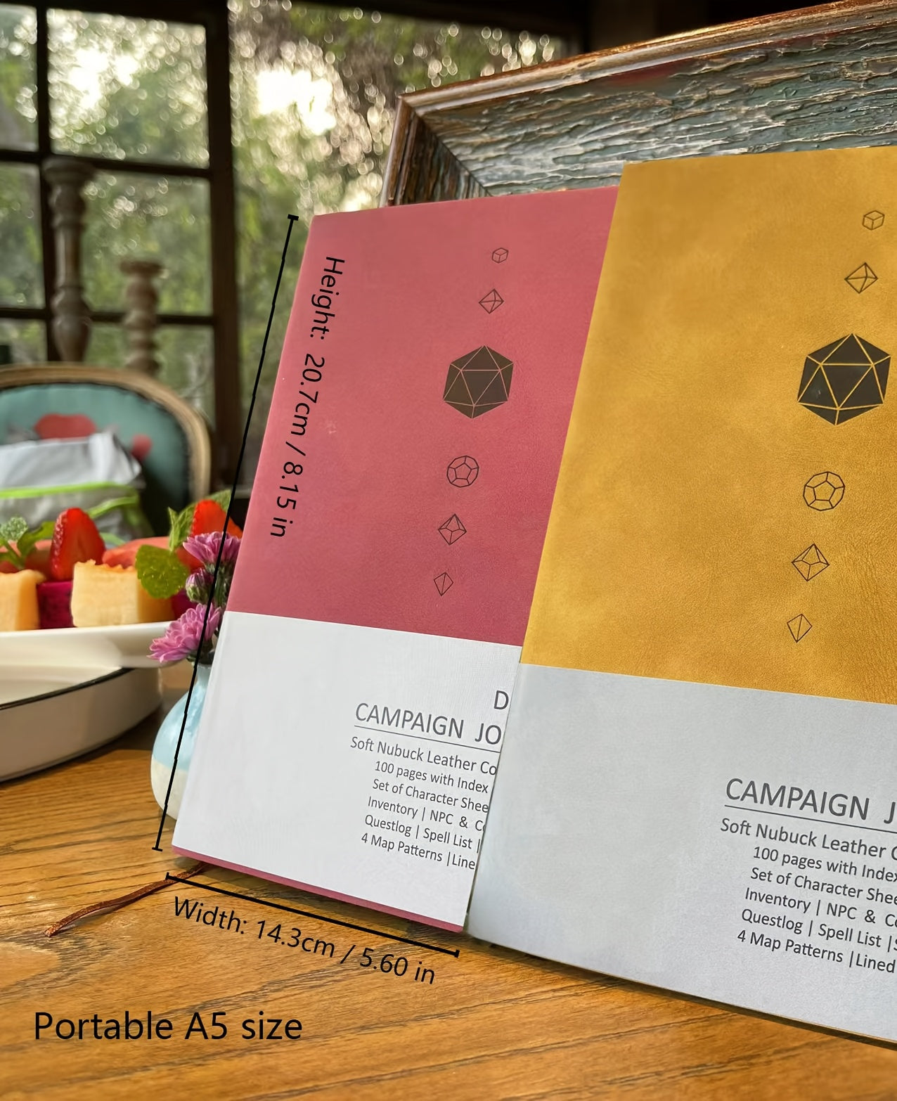 DnD RPG Journal for D&D 5e 5R Players, 100-Page All-in-One Character Sheet Notebook with Quest Log, Spell Tracker, NPC Manager & Game Guide, Gift for Dungeon Masters
