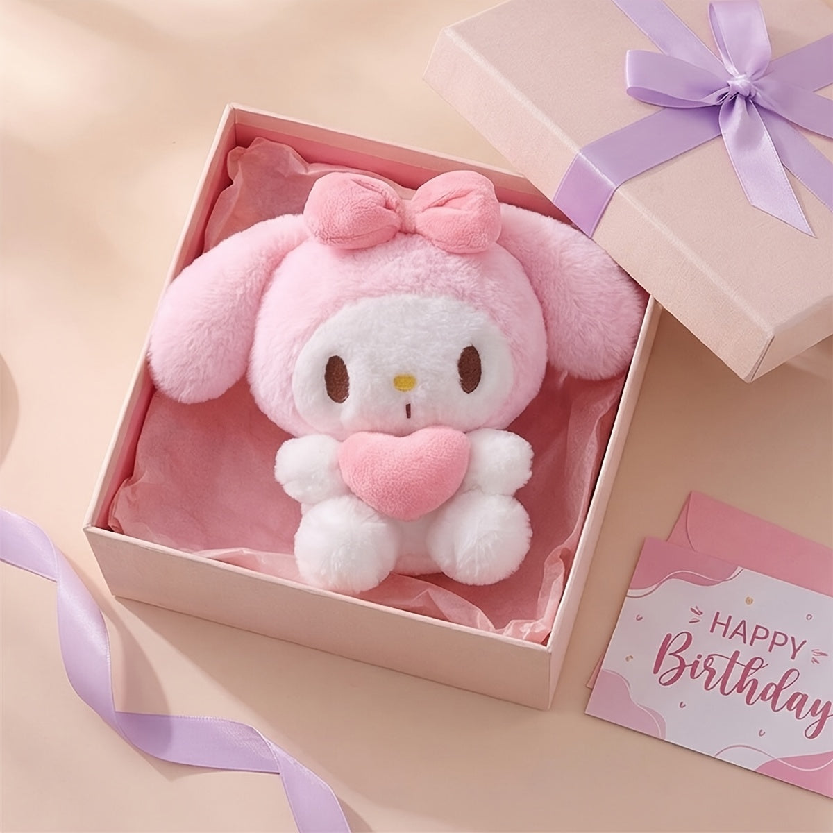 Sanrio Kawaii Plush Toy – Licensed Hello Kitty, Kuromi, My Melody & Cinnamoroll Stuffed Animal, Cute Soft Plush Doll, Birthday Gift, Holiday Surprise & Room Decor for Sanrio Fans