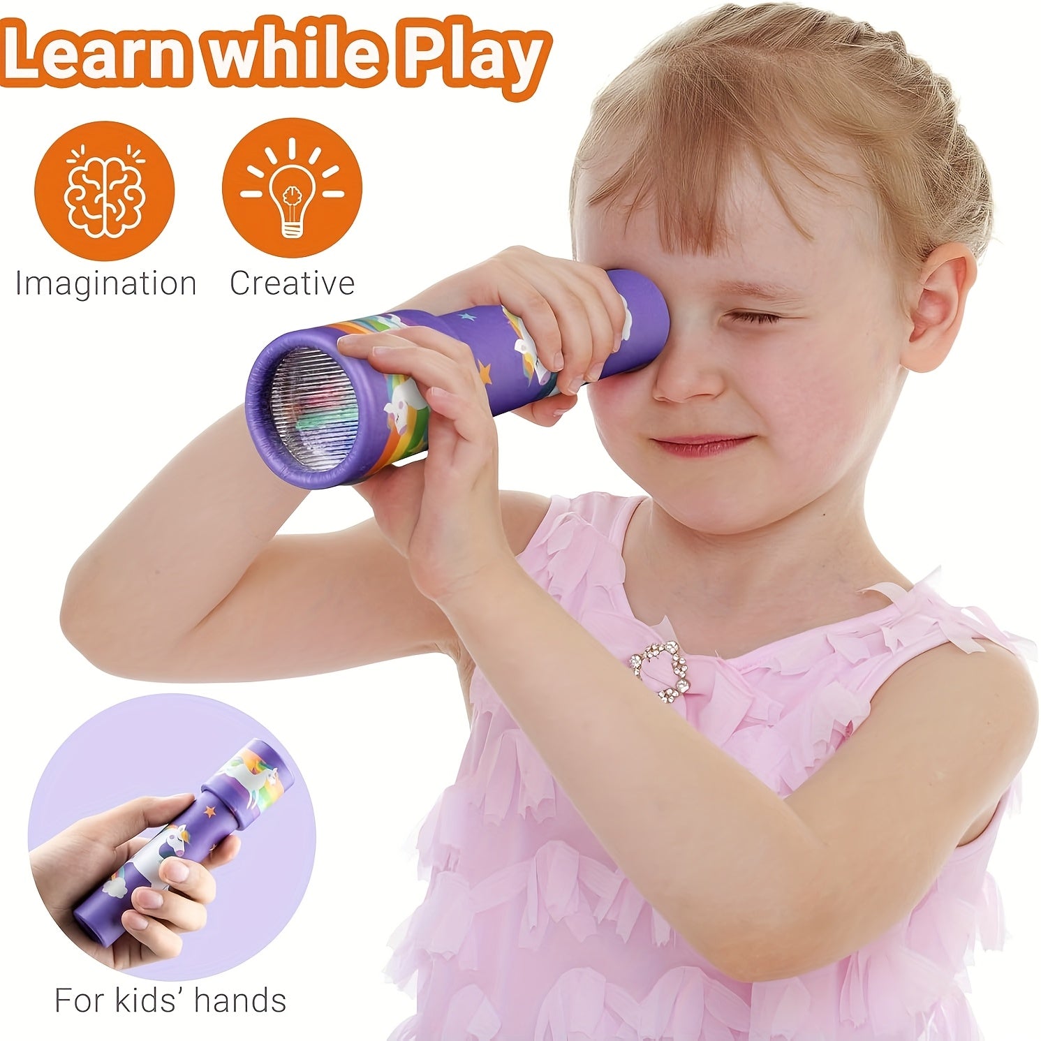 Kaleidoscope Toys 24 Pack – Classic Magic Educational Kaleidoscopes for Kids, Birthday Party Favors, Goodie Bag Fillers, Classroom Prizes