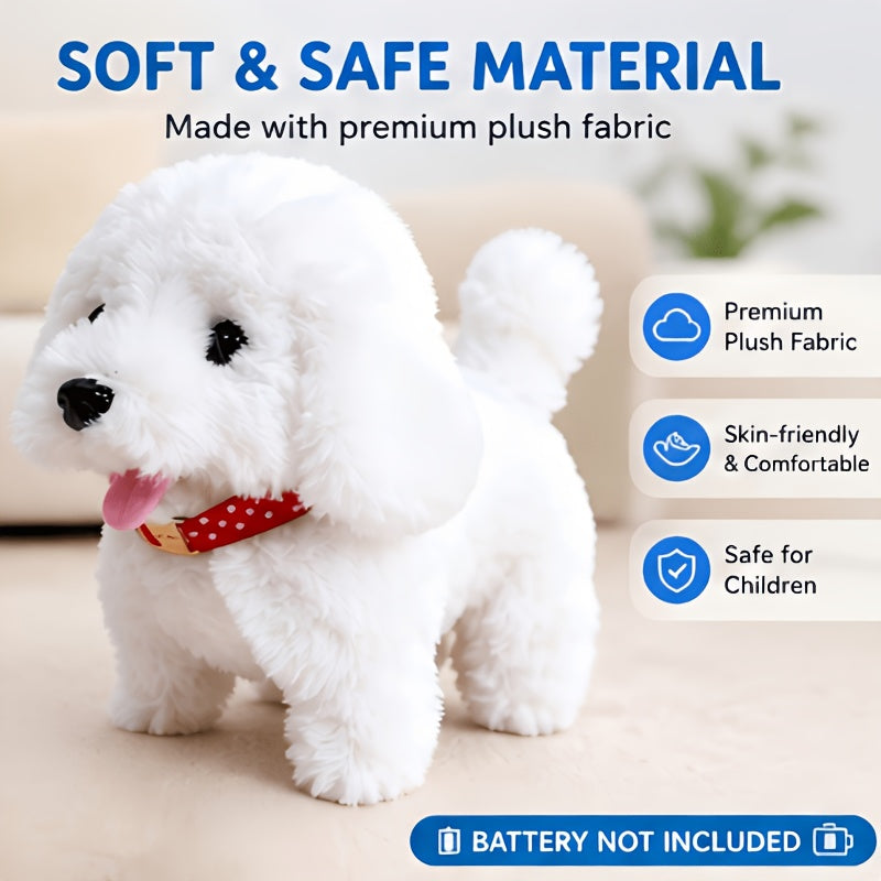 Interactive Robot Dog Toy – Realistic Plush Puppy That Walks, Barks & Wags Tail, Smart AI Electronic Pet Toy, Cute Gift for Boys & Girls, Birthday Halloween Christmas