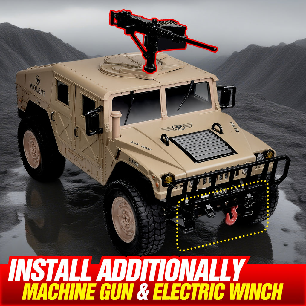 RC Off-Road Crawler Truck C8835 Full Scale Adult Remote Control Car Climbing Variable Speed Belt Simulation LED Lights Multiple Modes Hobby Gift for Men