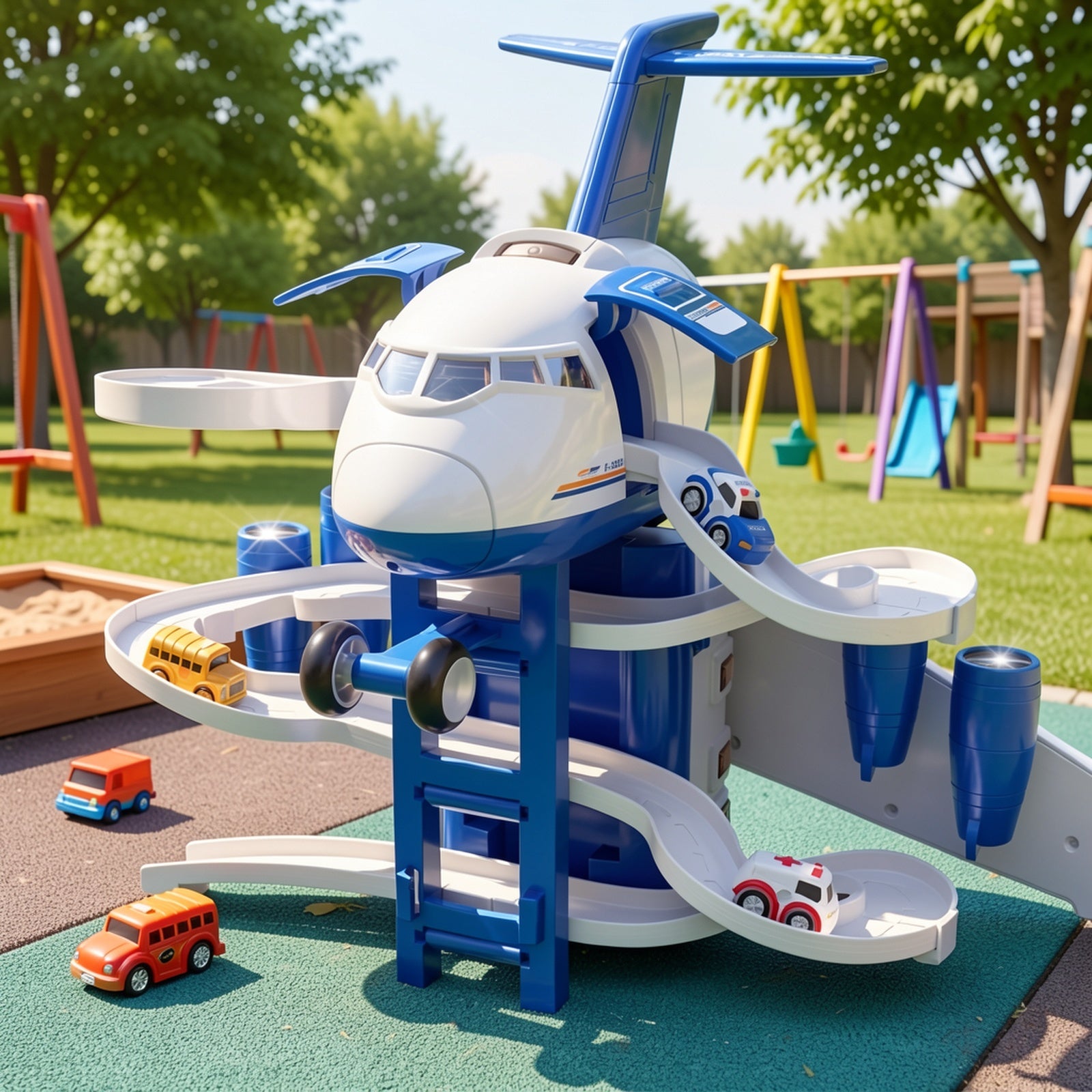 Inertia Airplane Toy for Kids with Music & Light – Simulation Passenger Plane Diecast Aircraft, Push & Go Vehicle Toy, Educational Gift for Boys & Girls Ages 3+