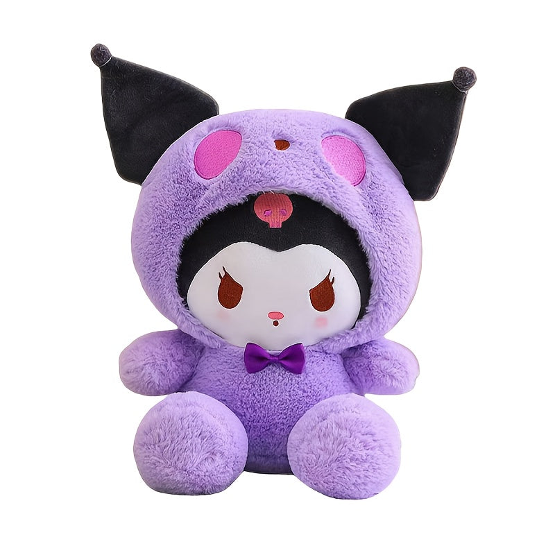 Cute Character Plush Dolls Stuffed Animals - Kawaii Dog & Kuromi Style Plushies for Girls, Soft Anime Plush Toy Gift for Birthday Easter Christmas Holiday, Room Decor Collectible Plush