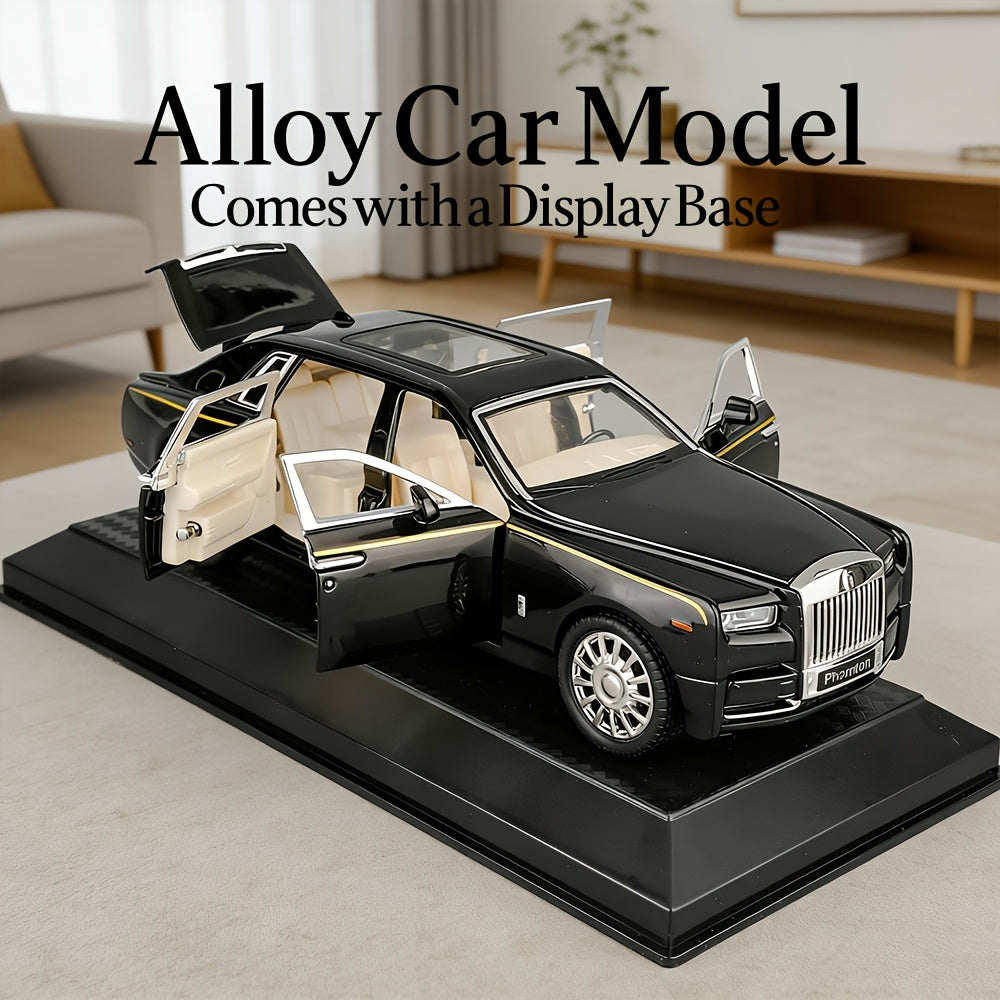 Openable Doors Zinc Alloy Die-Cast Car Model with Display Base – Highly Detailed Static Collectible Decoration, Perfect Gift for Car Enthusiasts, Birthdays & Christmas
