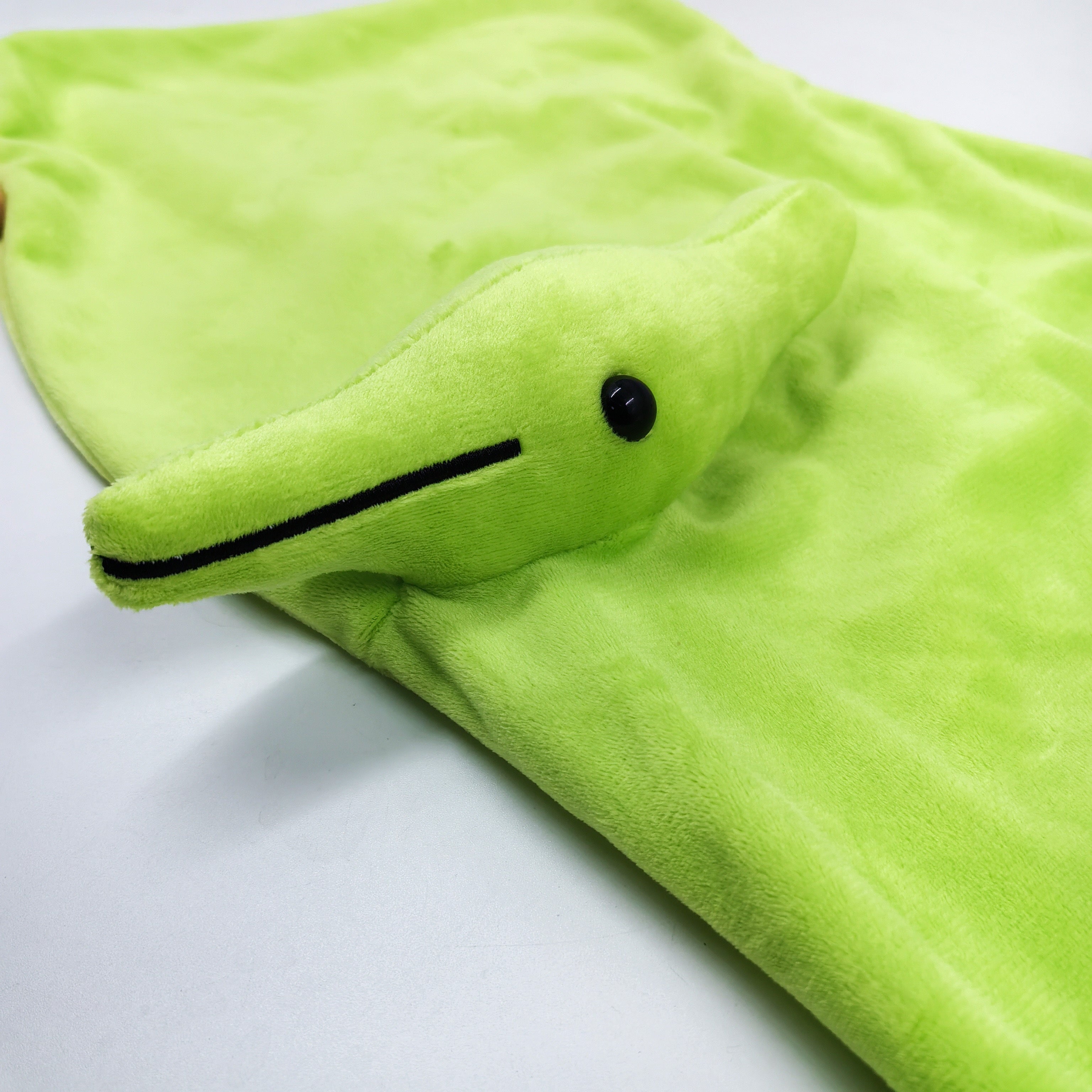 Pterosaur Plush Cape 38 Inch Wearable Dinosaur Stuffed Toy Hooded Costume Blanket Poncho for Kids Birthday Halloween Party Room Decor Gift for Boys Girls