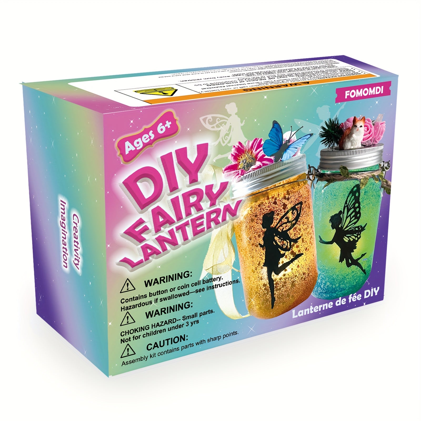 DIY Fairy Lantern Craft Kit with Color-Changing Remote Control Mason Jar Night Light – Arts & Crafts for Girls Ages 6+, Birthday Halloween Christmas Gift & Party Activity