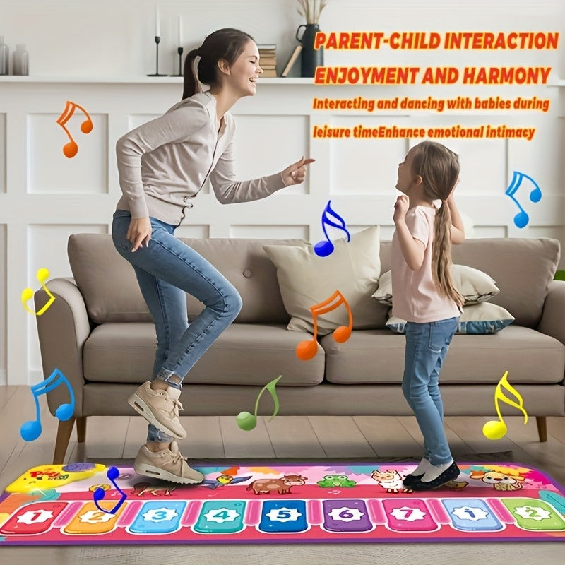 Kids Music Pedal Piano Toy with Animal Sounds & Imitation Play – Multifunctional Educational Early Childhood Musical Toy for Toddlers Boys Girls