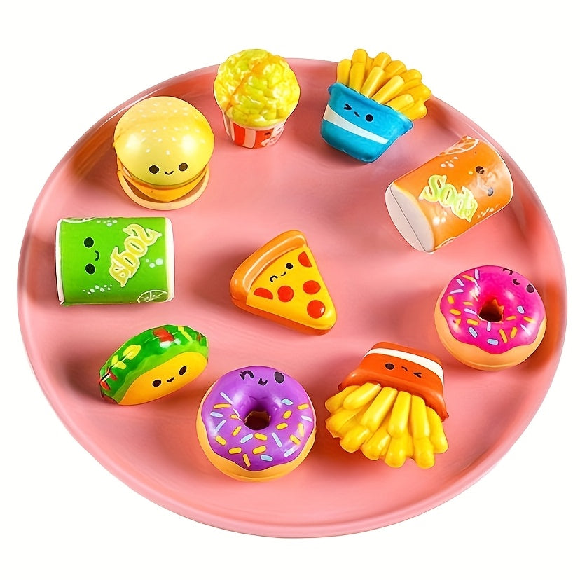 Squishies Bulk 20 Pack Slow Rise Fast Food Foam Toys 1.5-2.25 Inch – Individually Wrapped Kids Party Favors Goodie Bag Fillers Birthday Gift Sensory Fidget
