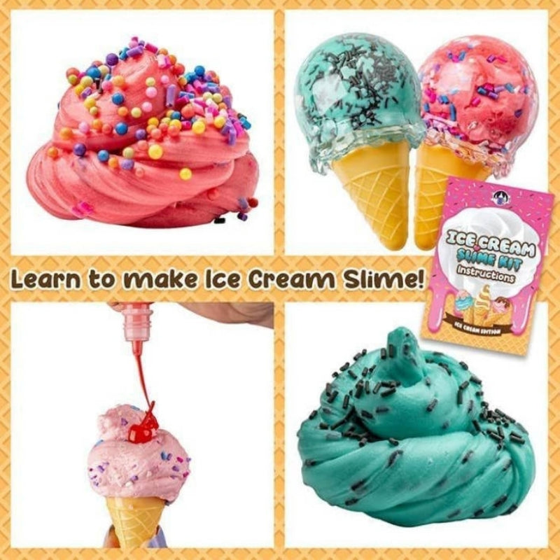 Ice Cream & Lollipop Slime Set Toys – Novelty Candy-Shaped Slime for Kids, Party Favors, Christmas Halloween Easter Gifts