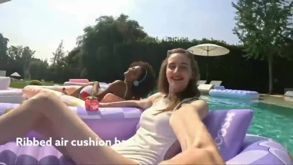 Inflatable Tanning Pool Lounger Float – 4-in-1 Sun Tan Tub Pool Float Raft with Water Fill, Pillow & Cup Holder, Sunbathing Lounge Mat for Adults, Large