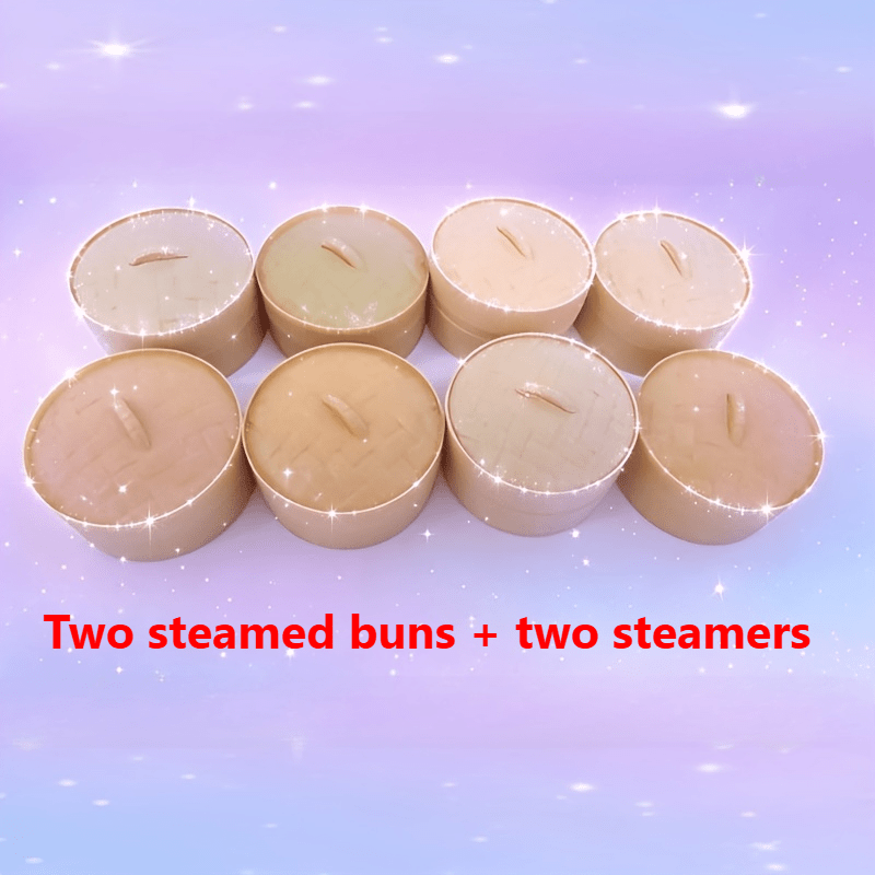 Steamed Bun Squishy Toy Gift Set 4pcs - Soft Bouncy Dumpling Squeeze Toys with Gift Bag Birthday Gift for Her Him Adults Kids Surprise Toy