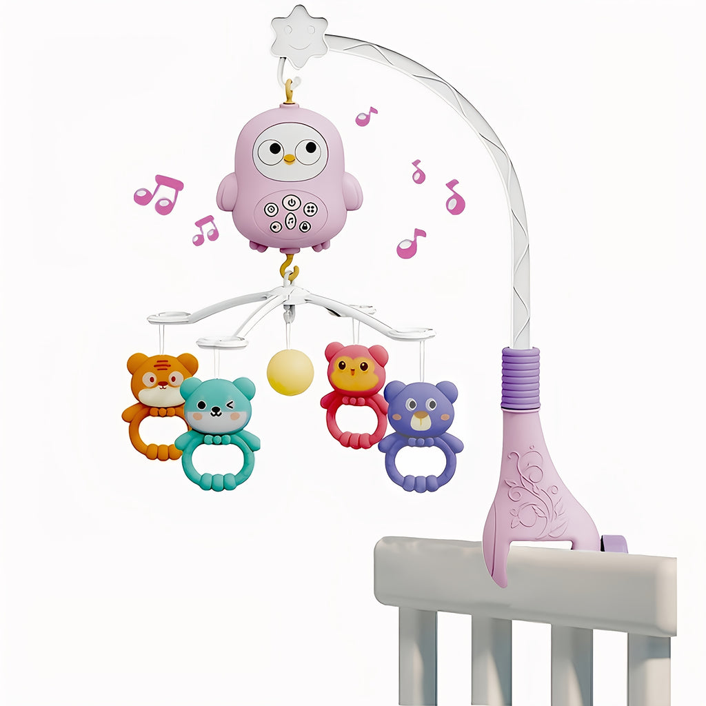 Baby Musical Crib Mobile with Music, Lights & Projection – Take-Along Rattle and Music Box for Newborn Infant Boy Girl, Toddler Sleep Aid, Baby Shower Gift