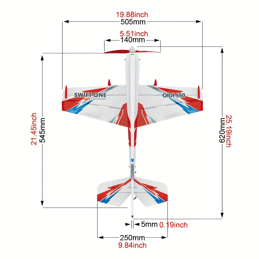 RC Plane 6CH Brushless Motor Remote Control Airplane One-Key Stunt Glider 150M Altitude 2 Batteries Beginner and Experienced Pilots Outdoor Flying Gift