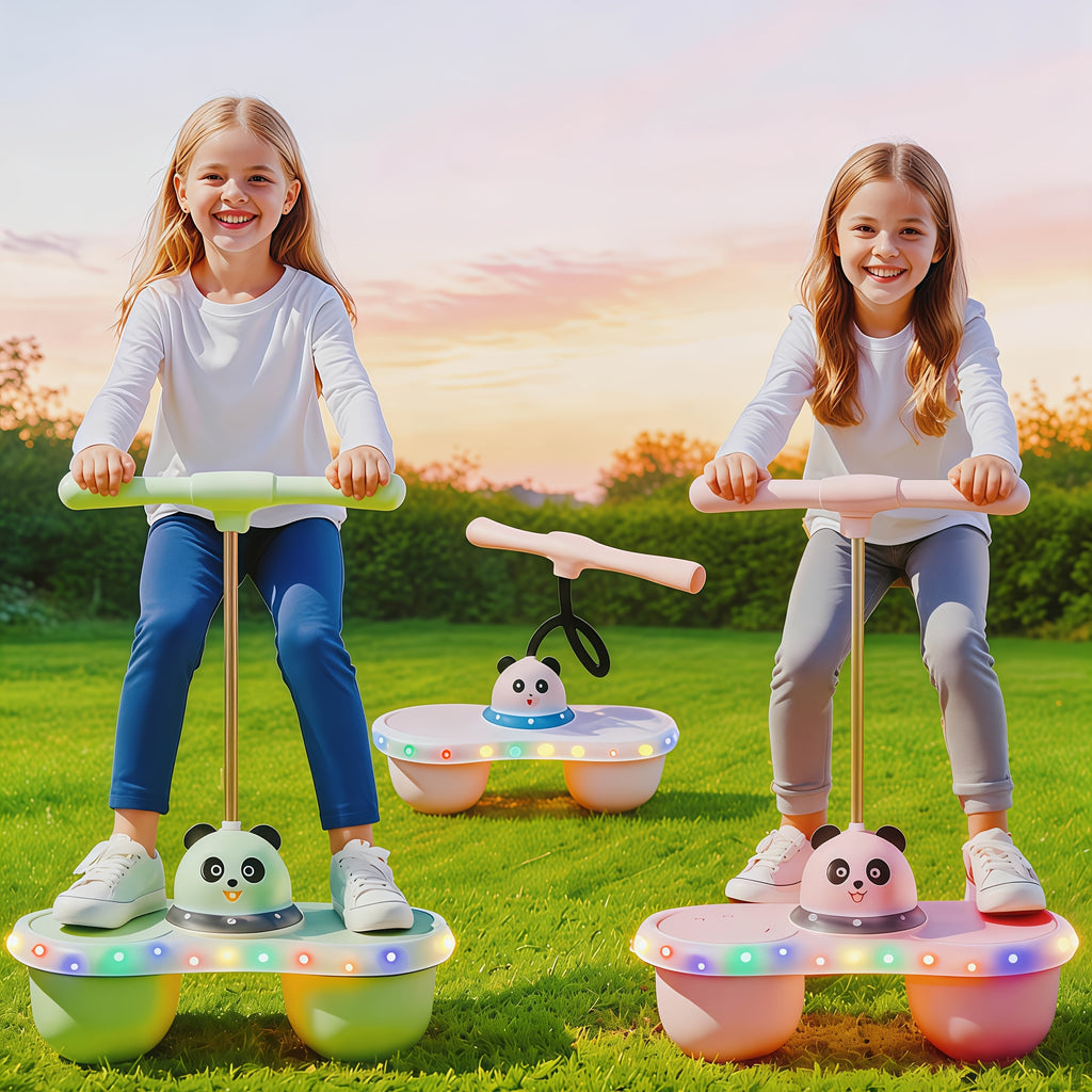 Rainbow LED Bouncing Ball Light Up Glow Ball Indoor Outdoor Balance Coordination Active Play Toy for Kids Adults Boys Girls Birthday Christmas Gift